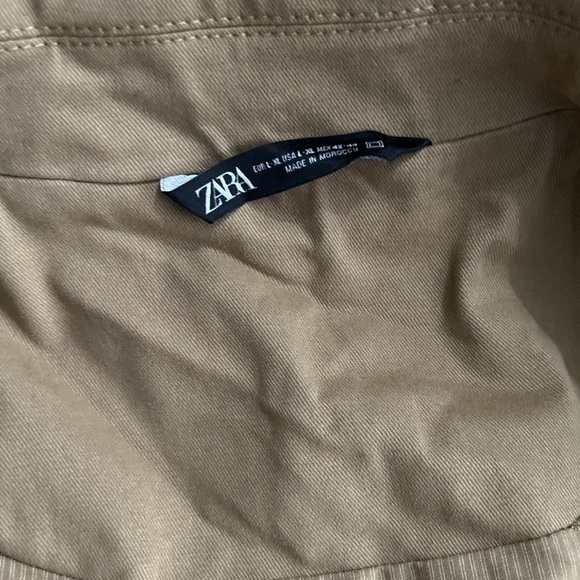 Zara Men’s Cotton Trench Coat - Size L-XL - Picture 7 of 11